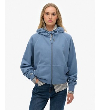 Superdry para mujer. W2012543A Sudadera con capucha Studios Relaxed azul (M), Casual, Algodón