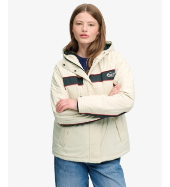 Superdry para mujer. W5012226A Chaqueta con capucha Vintage Hooded Wind beige (L), Casual, Algodón