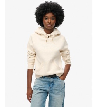 Superdry para mujer. W2012141A Sudadera Luxe Metallic blanco roto (M), Casual, Algodón
