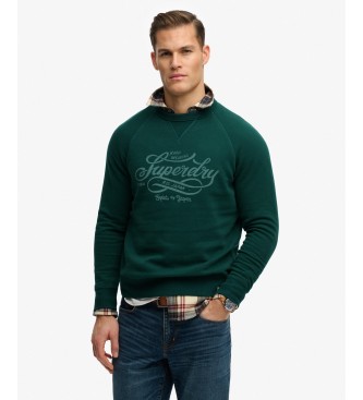 Superdry Sudadera Merchant Vintage verde