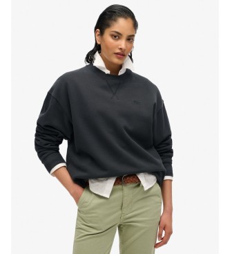 Superdry para mujer. W2012291A Sudadera Studios negro (L), Casual, Algodón