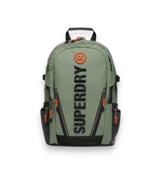 Superdry For Woman. W9110391A Embroidered Green Tarp Backpack (Osfa), Casual, Polyester