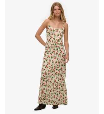Superdry Vestido Bias Cut beige