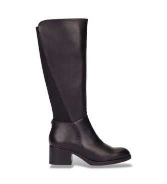 Wonders para mujer. G-6262 Botas de Piel Isy negro (36), 3 a 5cm, Cremallera, Casual