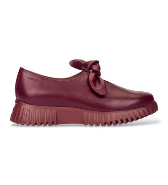 Wonders para mujer. A-4421 Mocasines de Piel Velvet granate (36), Plano, Ninguno, Casual