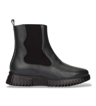 Wonders para mujer. A-4422 Botines de Piel Wild verde (36), Plano, Cremallera, Casual
