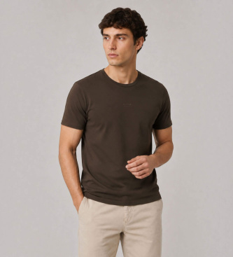Guess Camiseta Classic de manga corta marrón