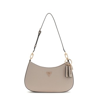 Guess For Woman. HWZG9672180 Noelle Beige Saffiano Shoulder Bag (Osfa), Casual, Polyurethane