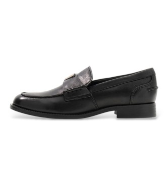 Guess FLTBSOLEA14 Mocasines de Piel Beliso negro