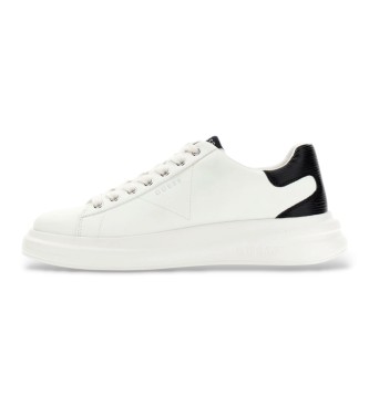 Guess para hombre. FMTEL4LEA12 Zapatillas Elba blanco (40), Plano, Cordones, Casual