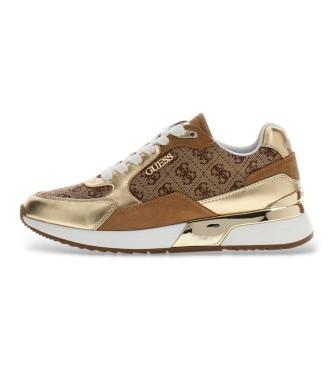 Guess para mujer. FLJM19FAL12 Zapatillas Moxea marrón (36), Plano, Cordones, Casual, Poliéster