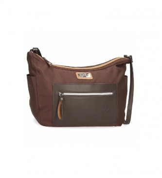El Potro para mujer. Bolso de hombro El Potro Chic marrÃ³n -32x25x11cm