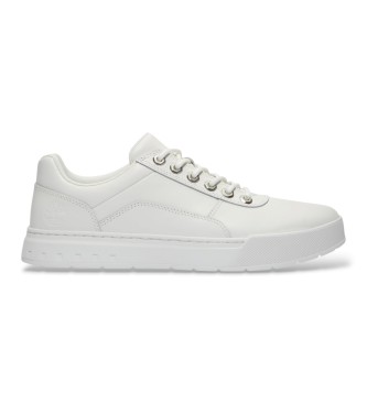 Timberland Für Herren. TB0A6GBHEM21 Maple Grove Ledersneaker Weiß (44.5), Wohnung, Schnürsenkel, Lässig