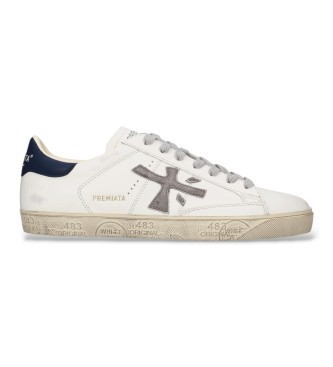 Premiata STEVEN Zapatillas de Piel Steven blanco