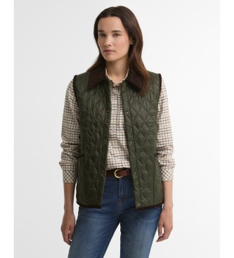 Barbour Chaleco Darwen Quilted verde oliva