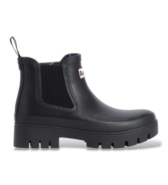 Barbour Botines Halton Chelsea Welly negro