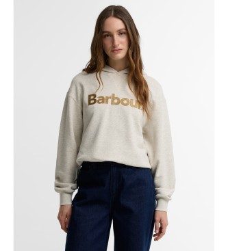 Barbour Sudadera con capucha Hartland gris claro