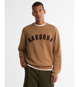 Barbour Sudadera con logo Prep marrón
