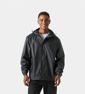 Joom Helly Hansen Herren Schwarz Moss Jacket Windcheater Polyurethane Black Cm - Bild 6