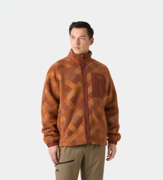 Helly Hansen Herren Braun Panorama Printed Pile Snap - 2XL - Bild 3