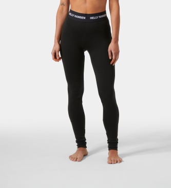 Helly Hansen Donna Nero Leggings Da Lifa Merino Midweight - Immagine 2
