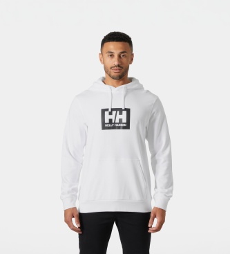 Helly Hansen Herren Weiß Hoodie Box - Bild 4