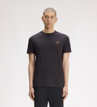 Fred Perry Uomo Grigio Per M3519 T-Shirt Ringer Grigia (M), Casual, Cotone, Manica Corta