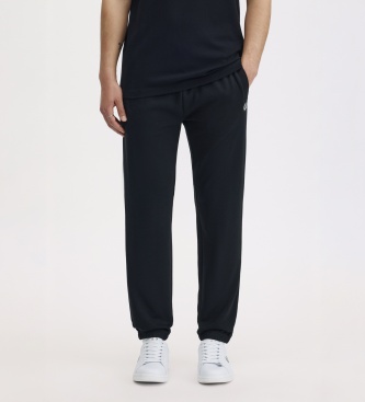 Fred Perry Herren Schwarz – Jogginghose Aus Loopback-Frottee In - Bild 5