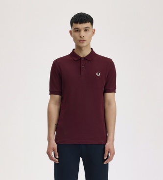 Fred Perry Uomo Rosso Polo A Tinta Unita - Immagine 4