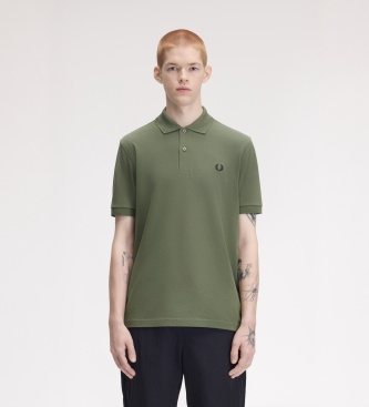 Fred Perry Uomo Verde Polo Stile Classico - Immagine 3