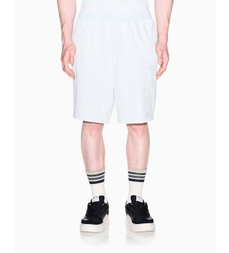 A|X Armani Exchange Bermudas efecto desgastado blanco