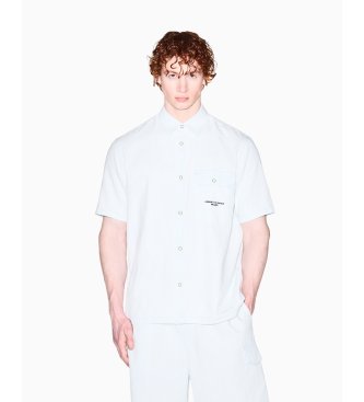 A|X Armani Exchange Camisa de algodón blanco