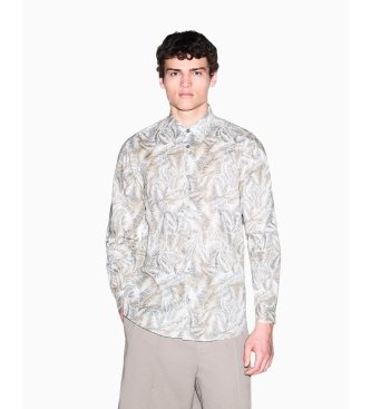 A|X Armani Exchange Camisa Oversized beige