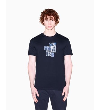 A|X Armani Exchange Camiseta Clásica marino