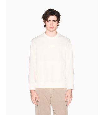 A|X Armani Exchange Sudadera de algodón beige