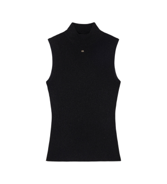 A|X Armani Exchange Top de Cuello Alto negro