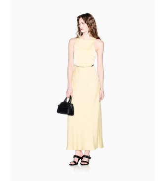 A|X Armani Exchange Vestido Maxi amarillo