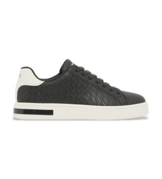 Svarta London-sneakers med textur