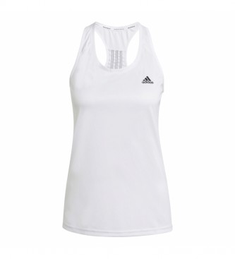 Adidas para mulher. Primeblue Desenhado 2 T-shirt de movimento branco