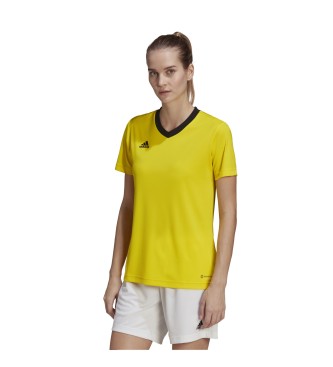Adidas para mulher. Entrada 22 T-shirt amarela adidas