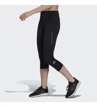 Adidas para mulher. PrÃ³prio The Run 3/4 Running Tights preto