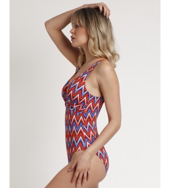 Admas para mujer. 11431-0-000059 Bañador Drapeado Ethnic Waves multicolor (XL), Beachwear, Poliamida, Admas outlet 2024.