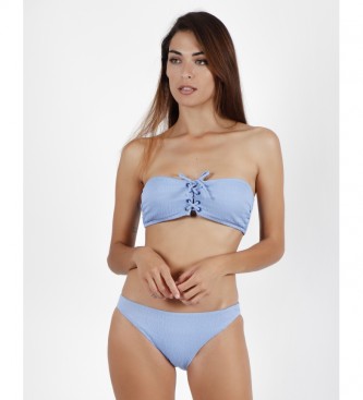 Admas para mulher. BiquÃ­ni Bandeau Smock Swim azul Admas