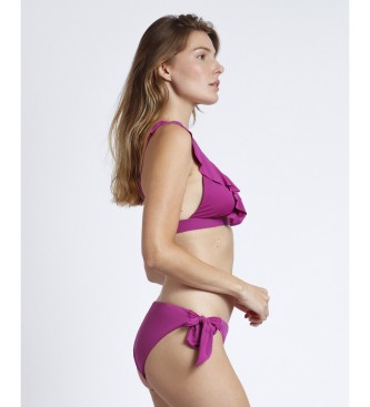 Admas para mujer. 15144-0-000289 Bikini Triangulo Copa Summer Frill lila (L), Beachwear, Poliamida, Admas outlet 2024.