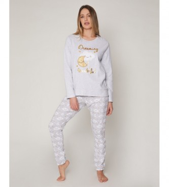 Admas para mujer. Pijama Dreaming gris Admas