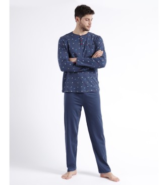 Admas para hombre. 60283-0-000212 Pijama Manga Larga Estampado Origami marino (S), Homewear, Algodón, Admas outlet 2024.