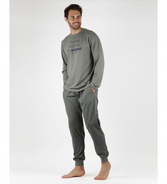 Admas para homem. Pijamas Cáqui perfeito Admas