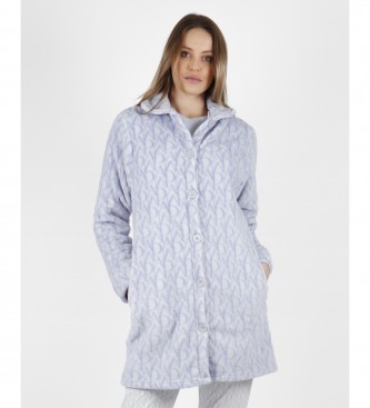 Admas para mujer. 57515-0-000204 Bata manga larga Logo Soft azul (XL), Homewear, Poliéster, Admas outlet 2024.