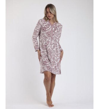Admas para mujer. 61300-0-000286 Camisola Manga Larga Velvet Cachemire rosa (M), Homewear, Poliéster, Admas outlet 2024.