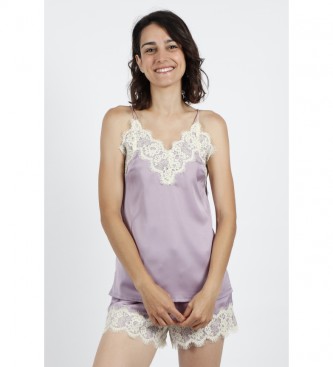 Admas para mujer. 50925-0-000215 Pijama Tirantes Soft Crepe malva (XL), Homewear, Lila, Poliéster, Admas outlet 2024.